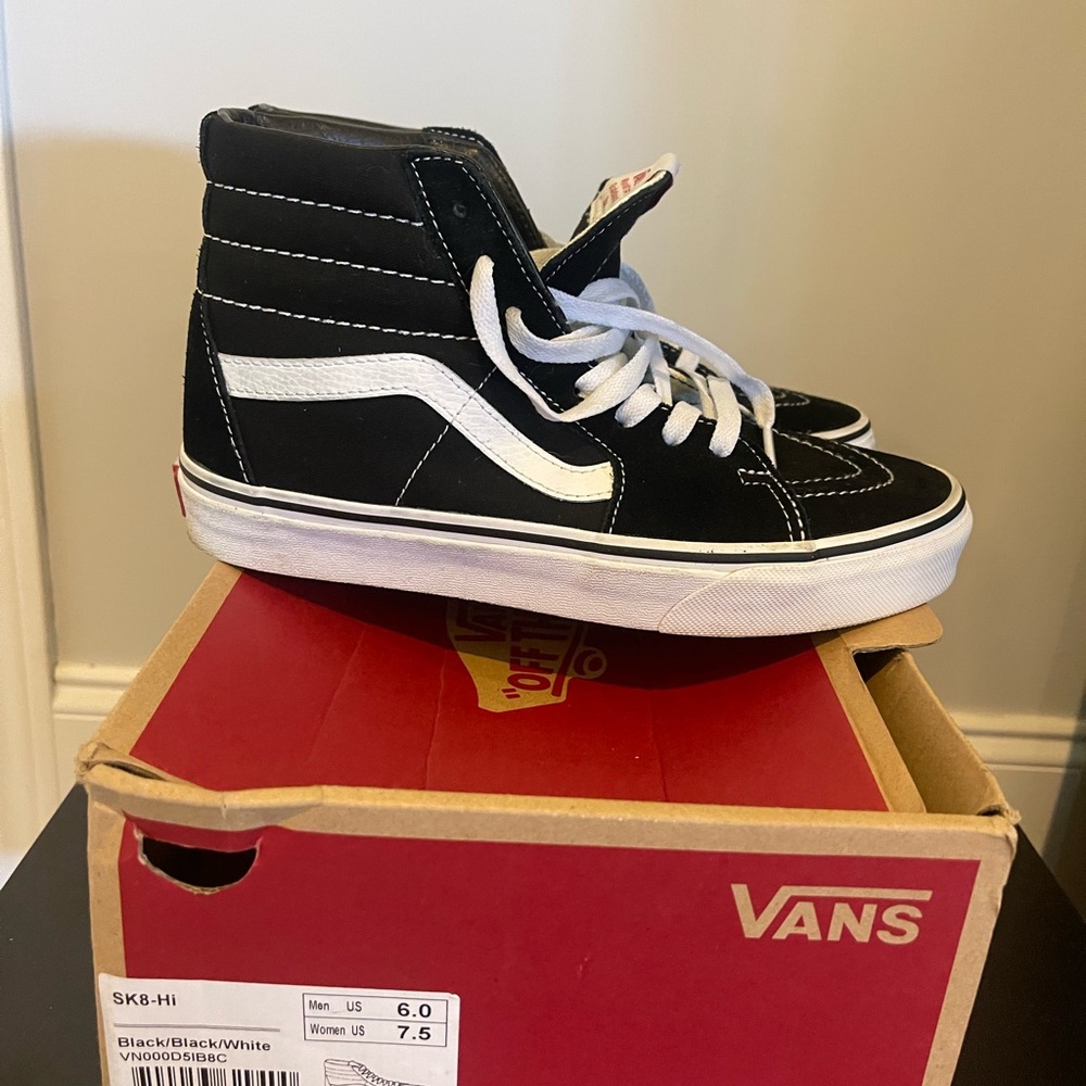 Vans SK8-Hi Black and White Sneakers